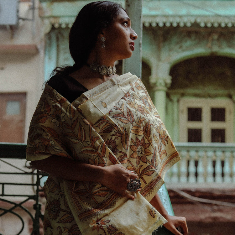 BENGAL HAND EMBROIDERY KANTHA STITCH SAREE