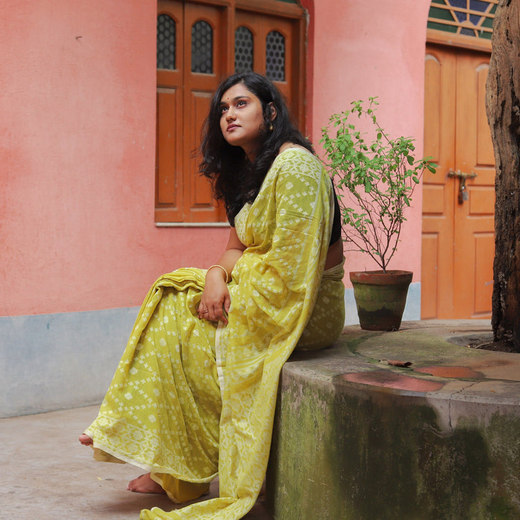 BUY HANDWOVEN JAMDANI SAREE OF WEST BENGAL ONLINE