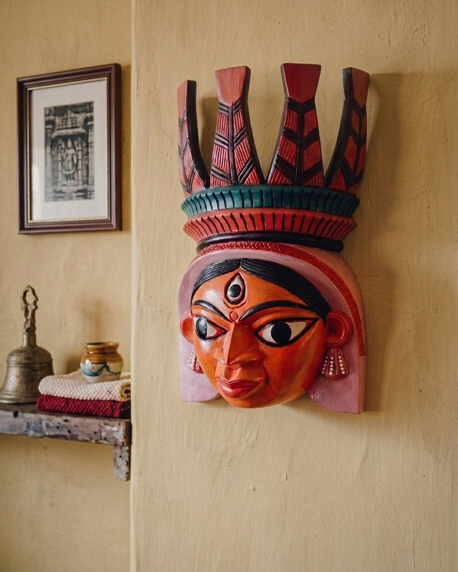 Durga Maa Wood Carving