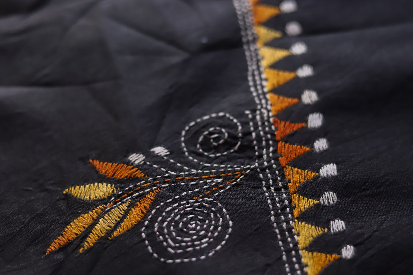 Bengal Kantha Hand Embroidery Cotton Kurti Suit Fabric Set