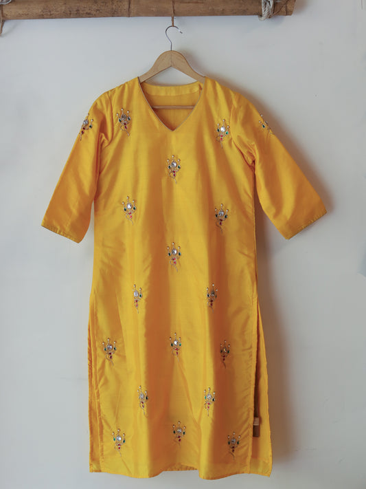 Bengal Hand Embroidered Silk Kurti