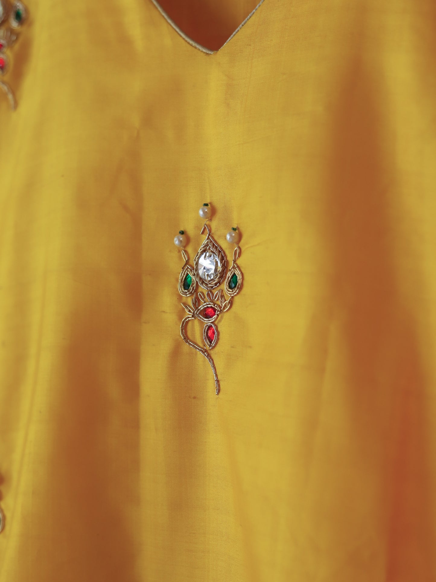 Bengal Hand Embroidered Silk Kurti
