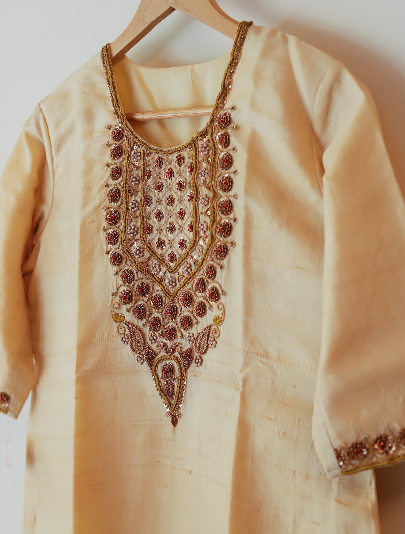 Bengal Hand Embroidered Silk Kurti
