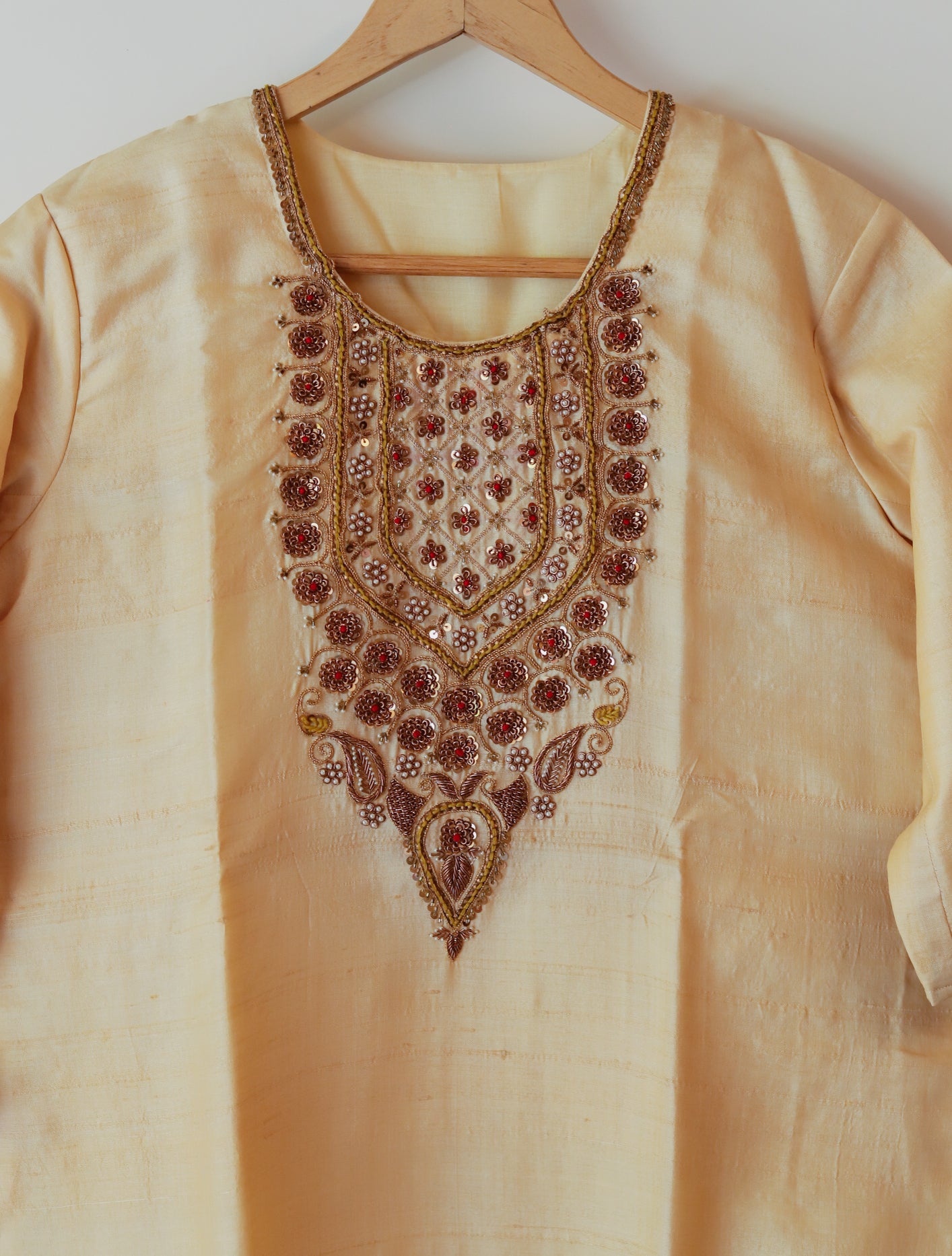 Bengal Hand Embroidered Silk Kurti