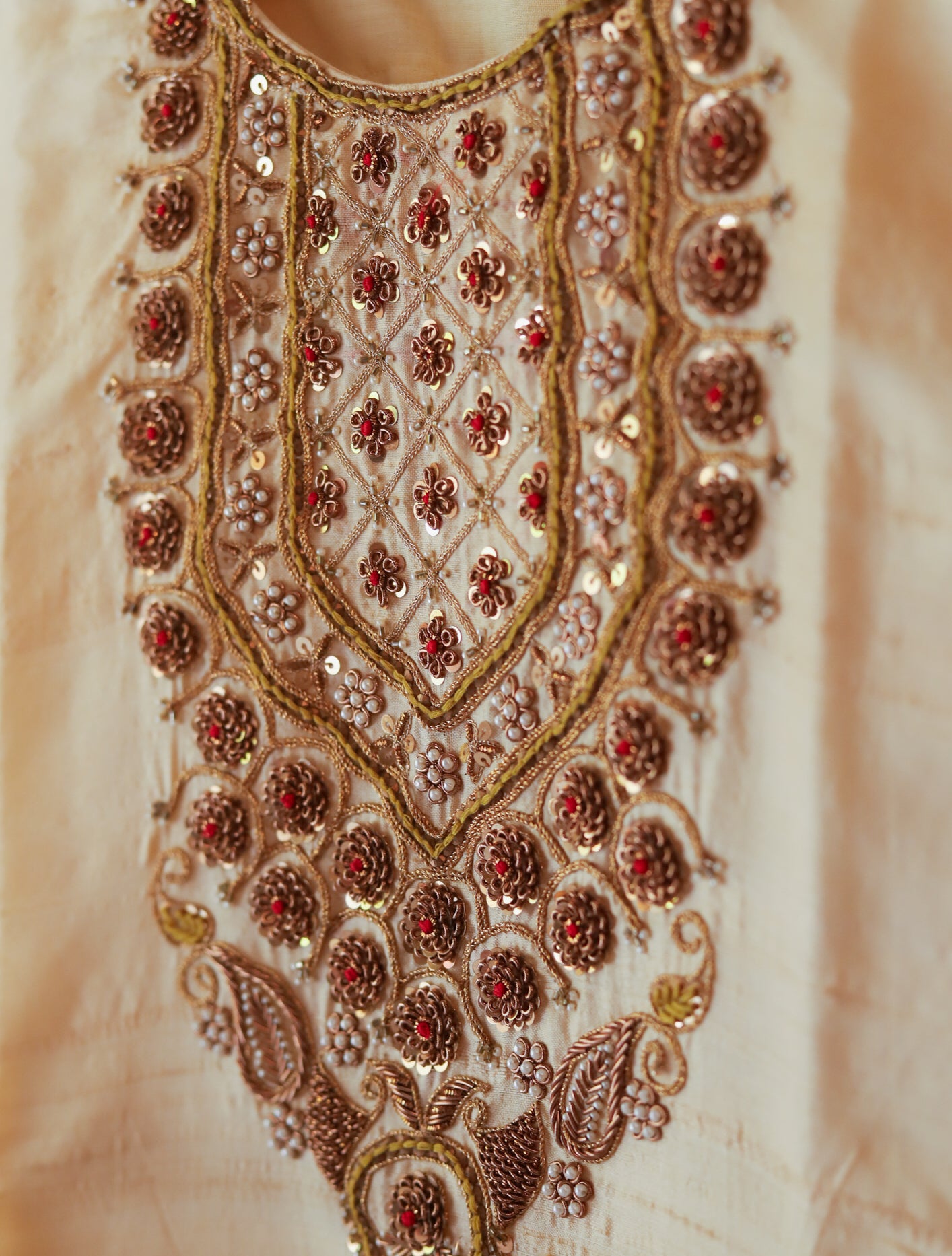 Bengal Hand Embroidered Silk Kurti