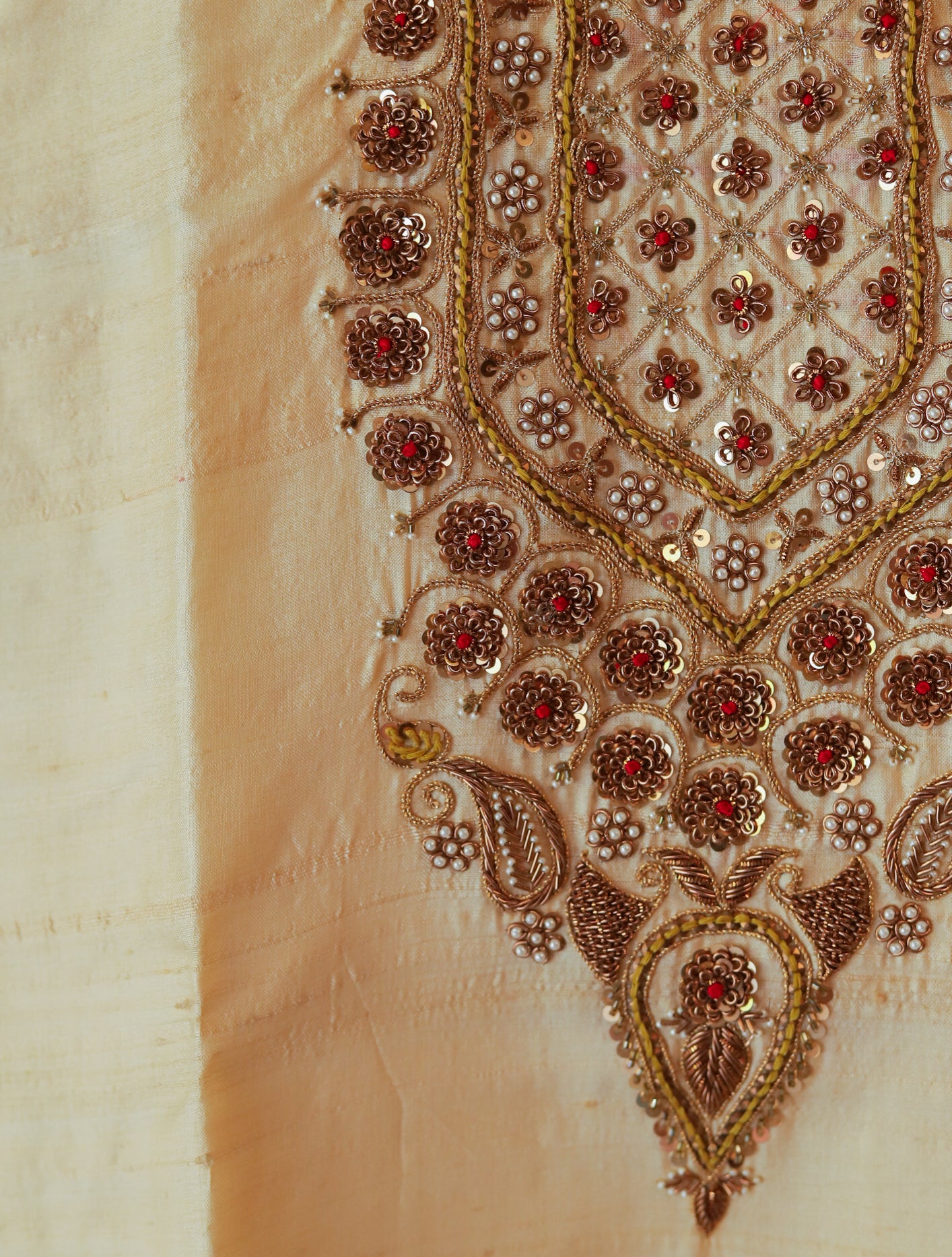 Bengal Hand Embroidered Silk Kurti