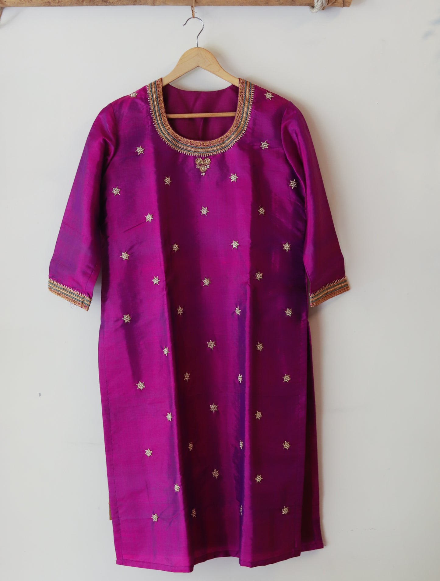 Bengal Hand Embroidered Silk Kurti