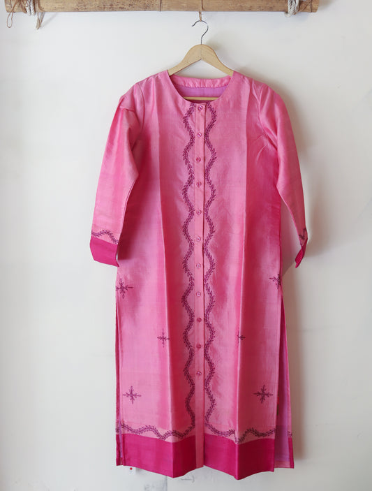 Bengal Hand Embroidered Silk Kurti