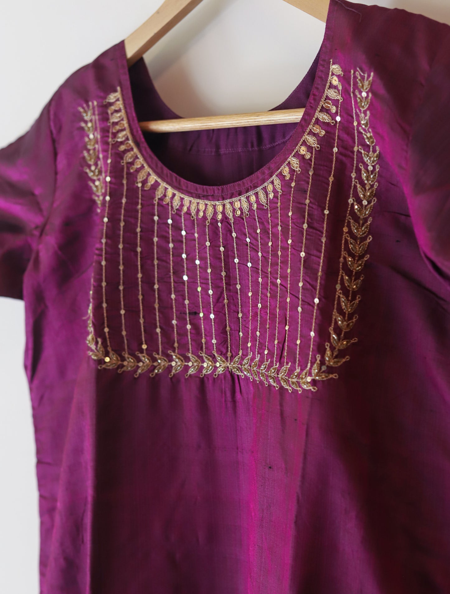 Bengal Hand Embroidered Silk Kurti