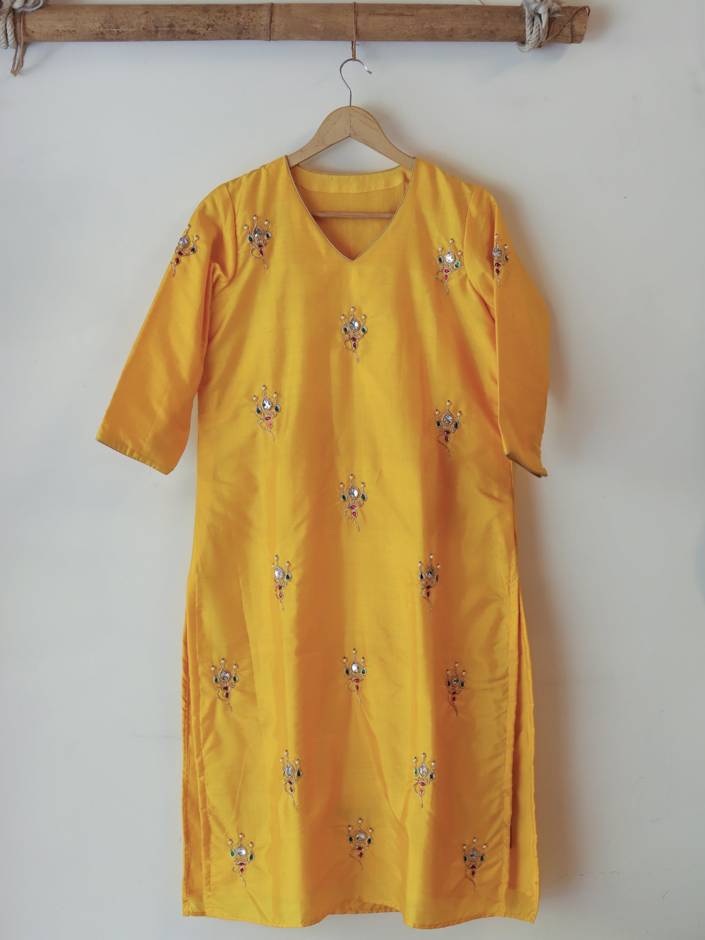 Bengal Hand Embroidered Silk Kurti