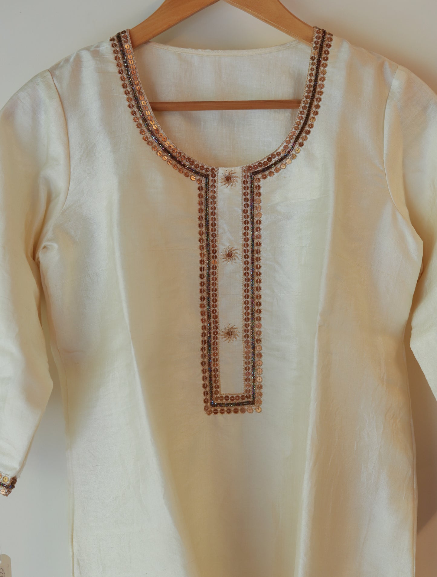 Bengal Hand Embroidered Silk Top Bottom