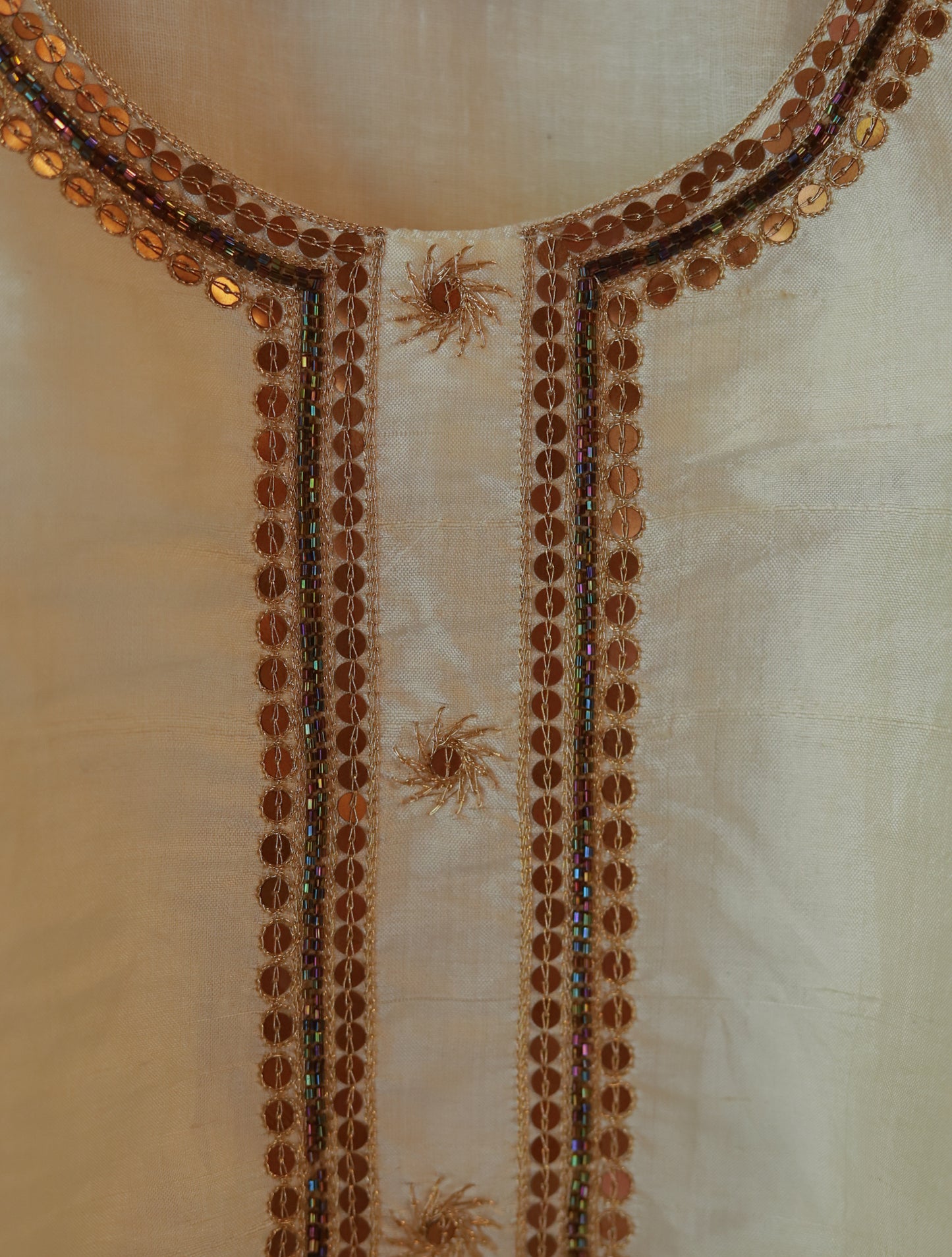 Bengal Hand Embroidered Silk Top Bottom