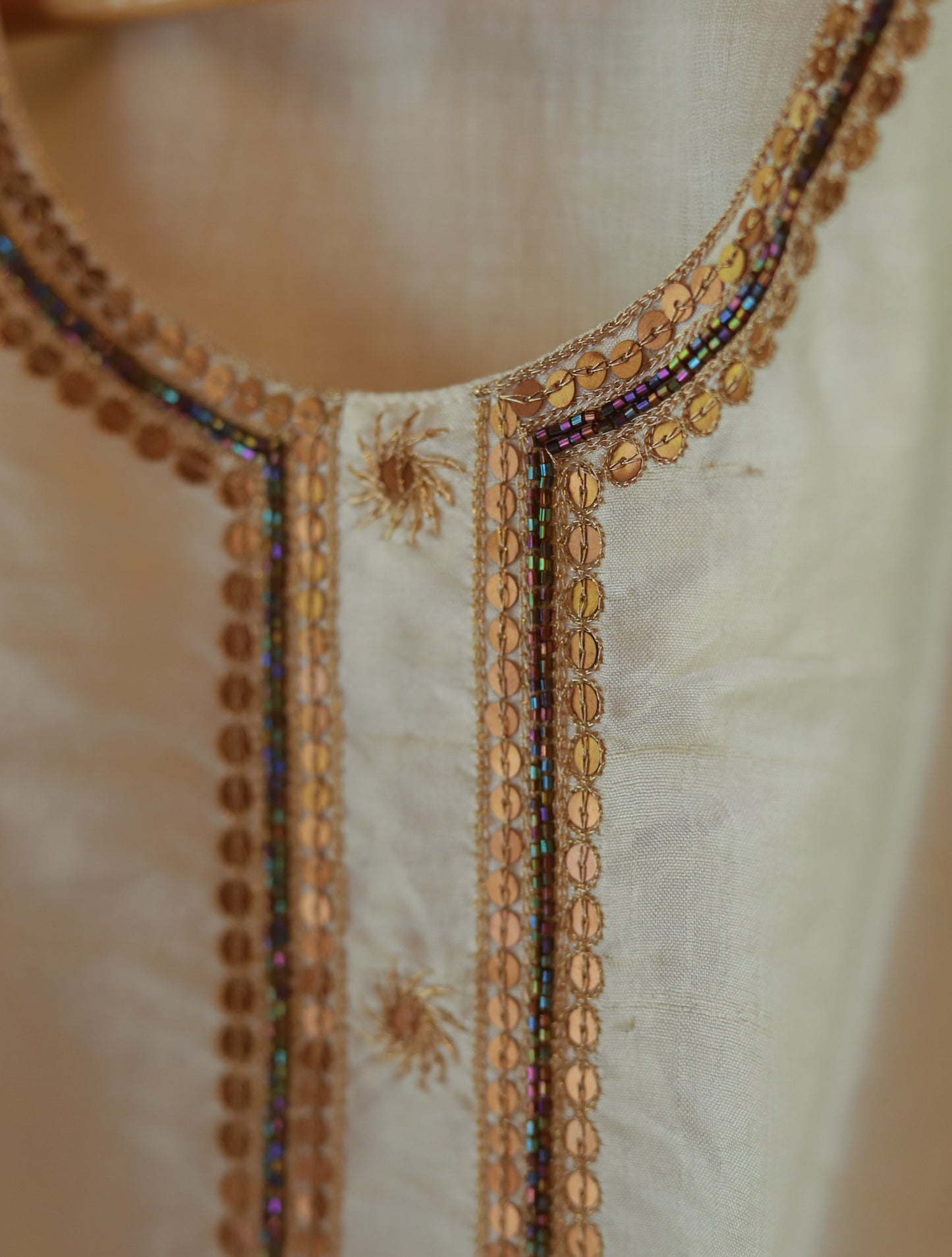 Bengal Hand Embroidered Silk Top Bottom