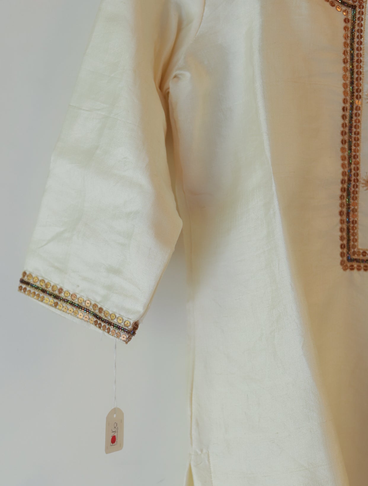 Bengal Hand Embroidered Silk Top Bottom