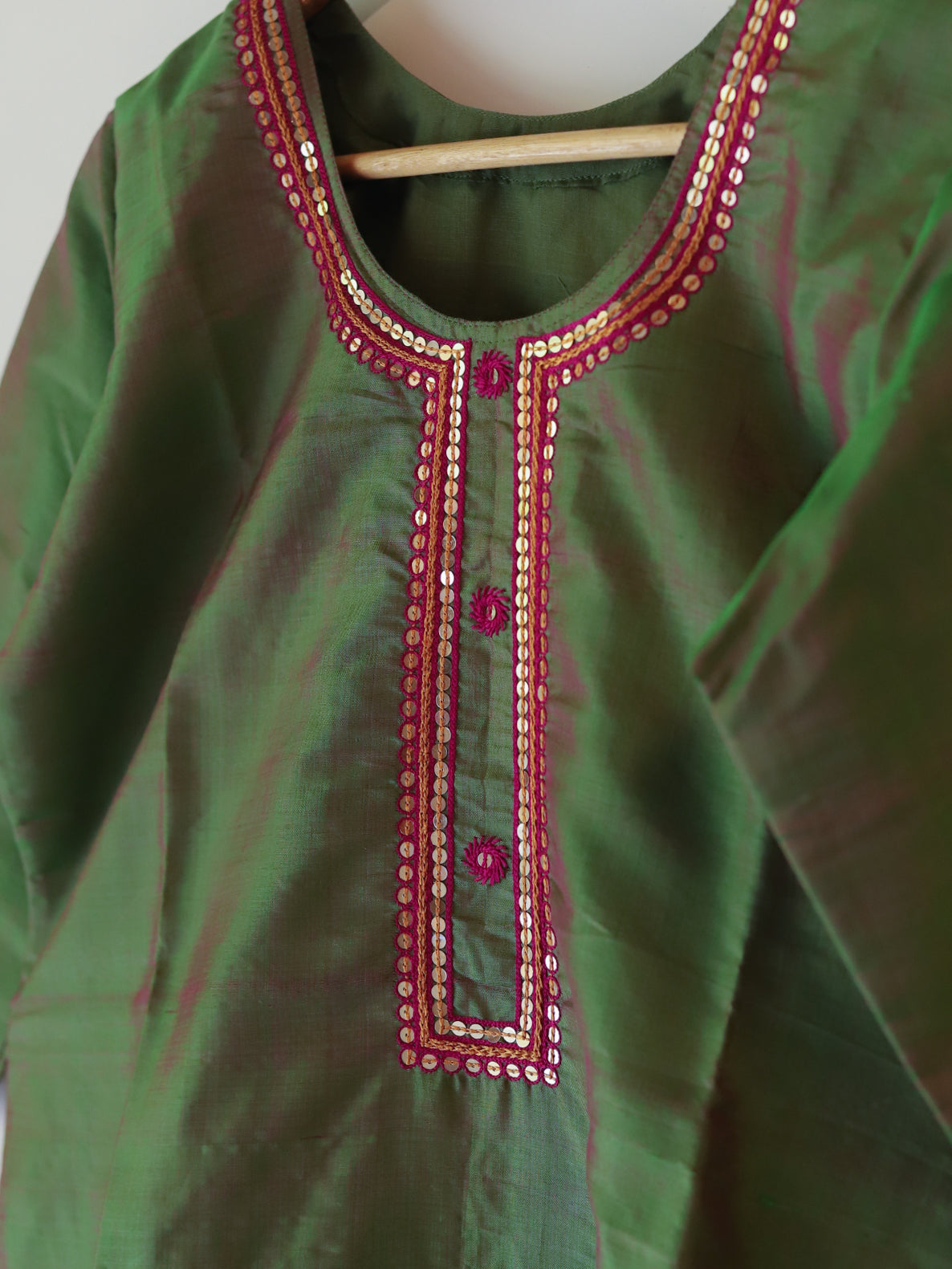 Bengal Hand Embroidered Silk Top