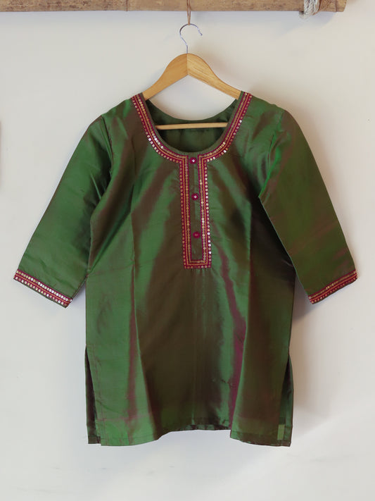 Bengal Hand Embroidered Silk Top