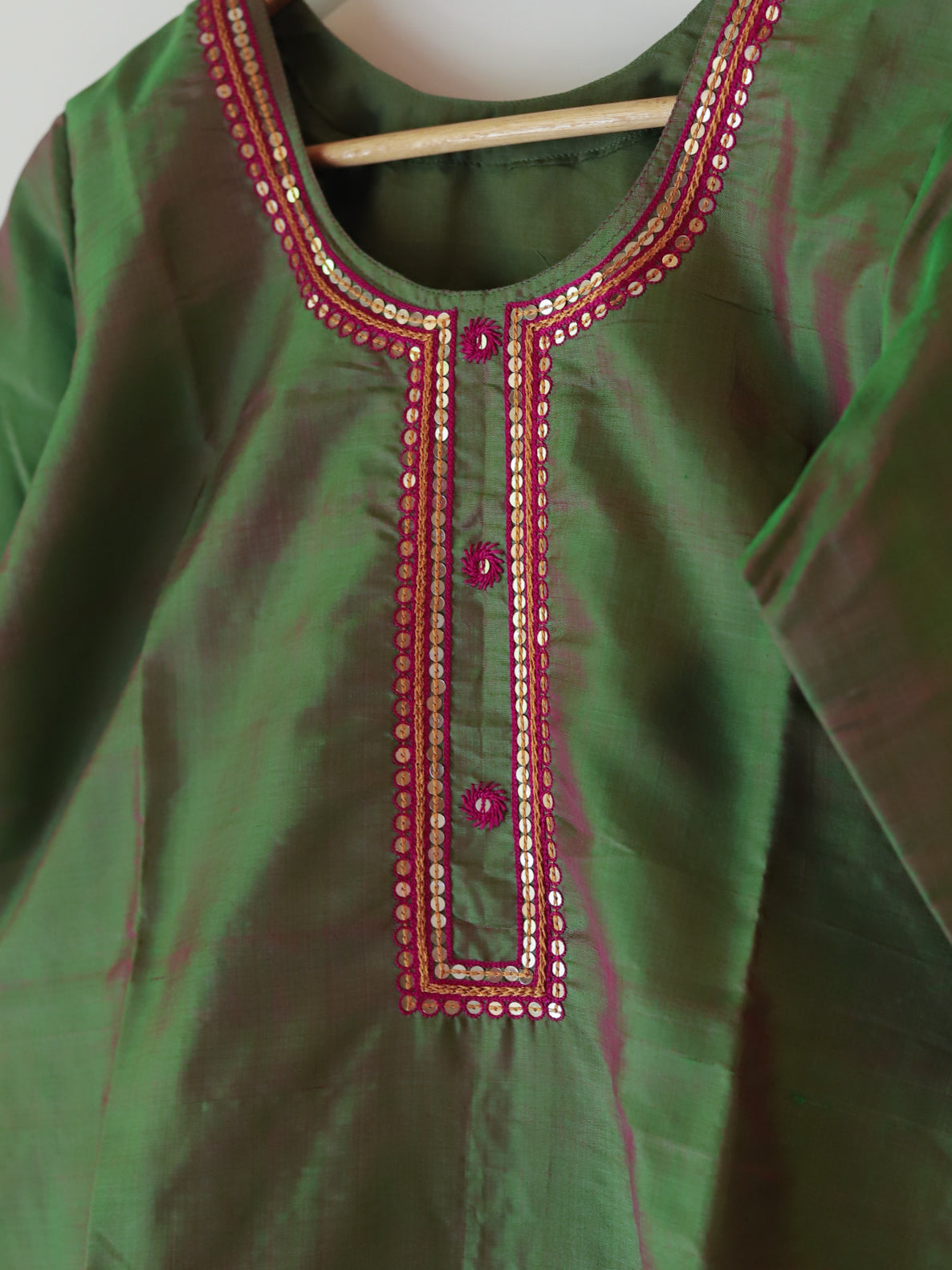 Bengal Hand Embroidered Silk Top