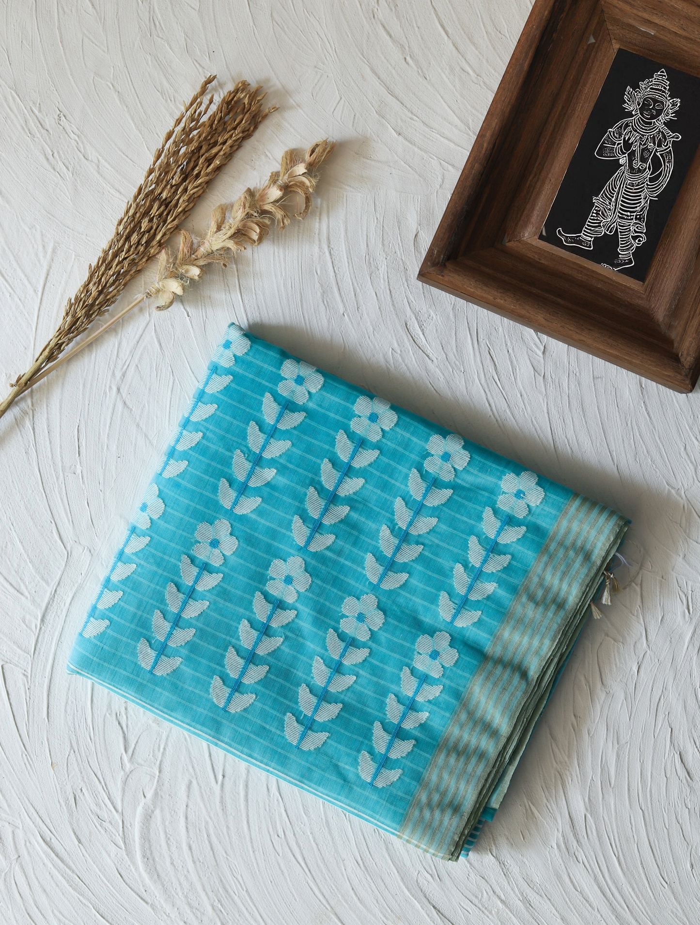 Handwoven Bengal Muslin Saree