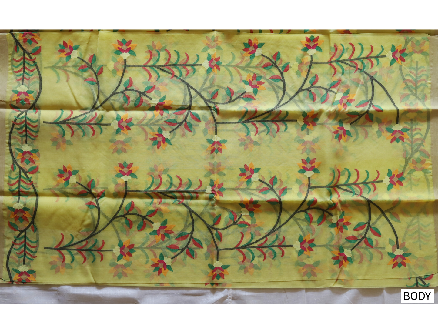 Handwoven Bengal Muslin Saree