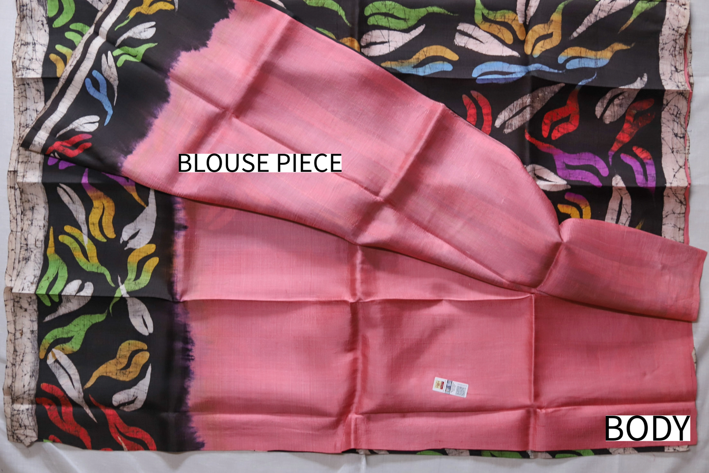 Handwoven Bengal Hand Batik Silk Saree