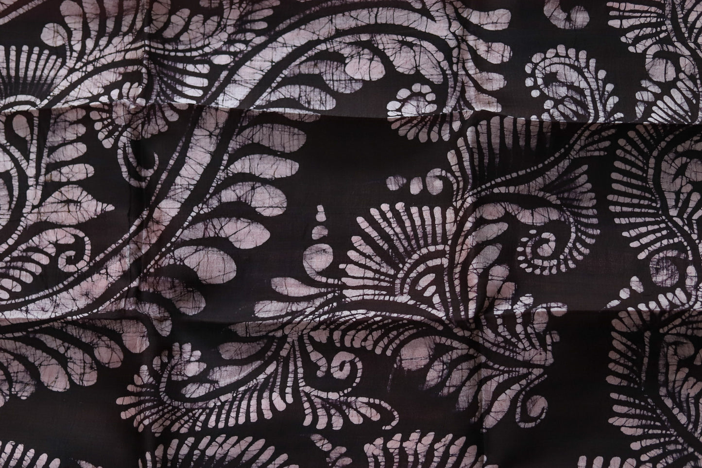 Handwoven Bengal Hand Batik Silk Saree
