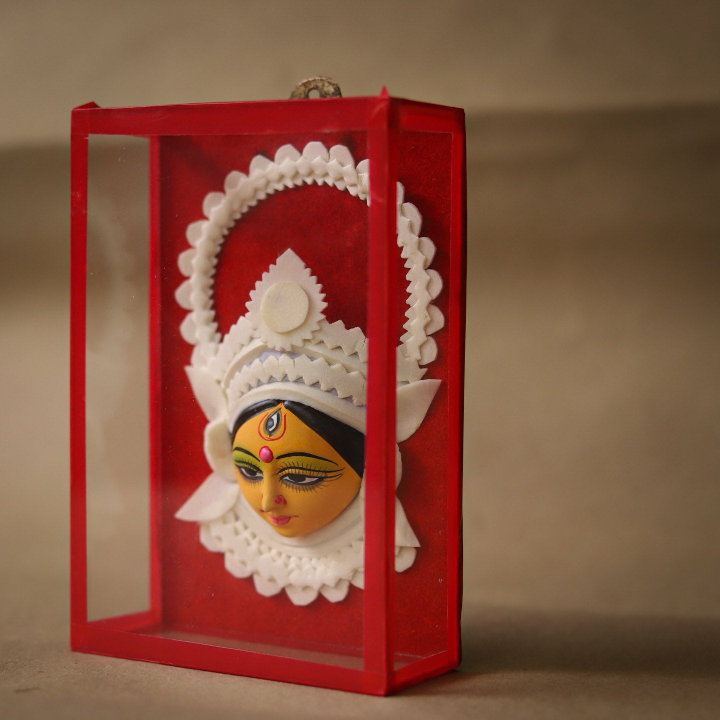 Handmade Bengal Sholapith Durga Maa Handicraft