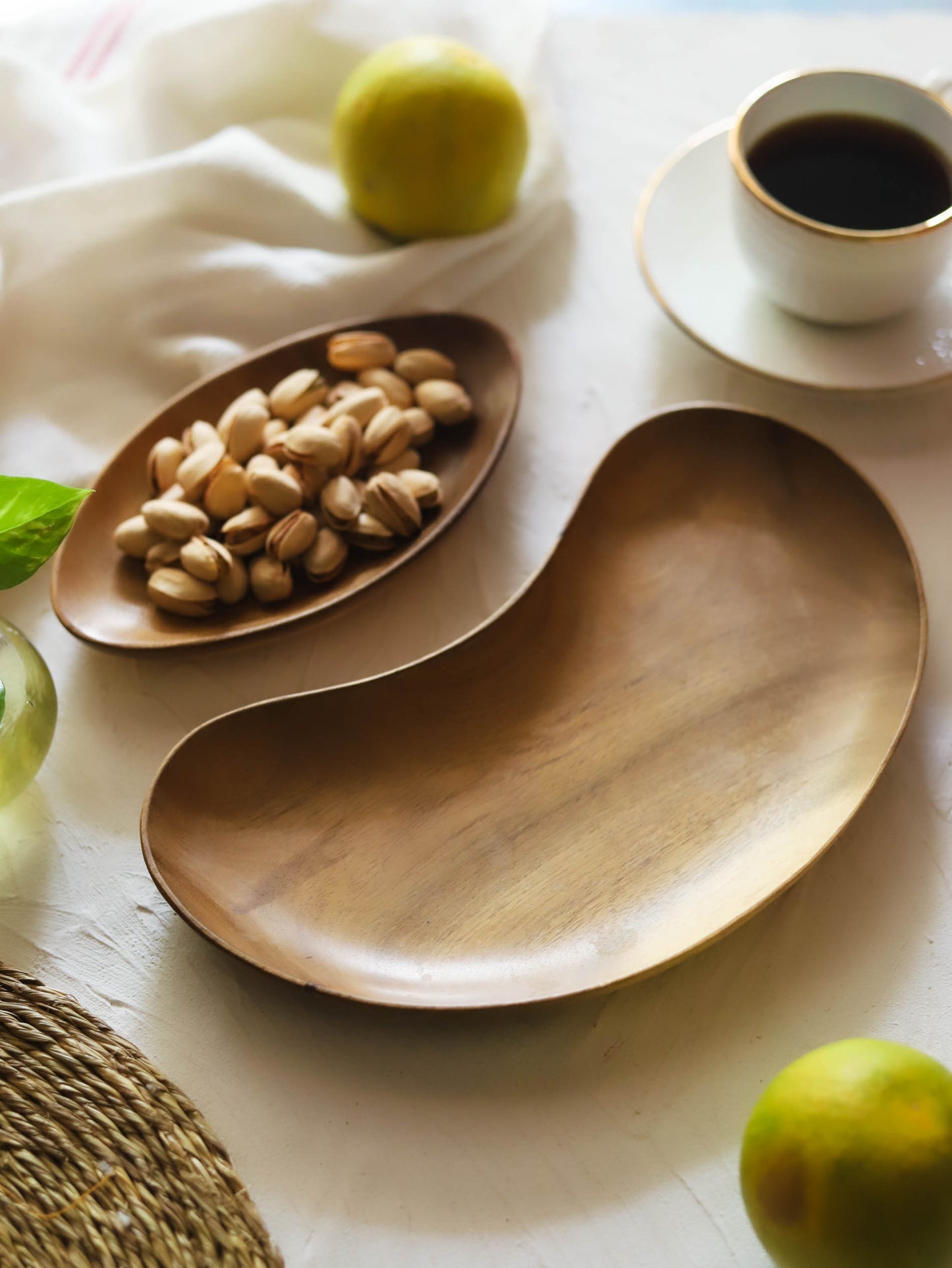 Bengal Handcrafted Wooden Tray Set