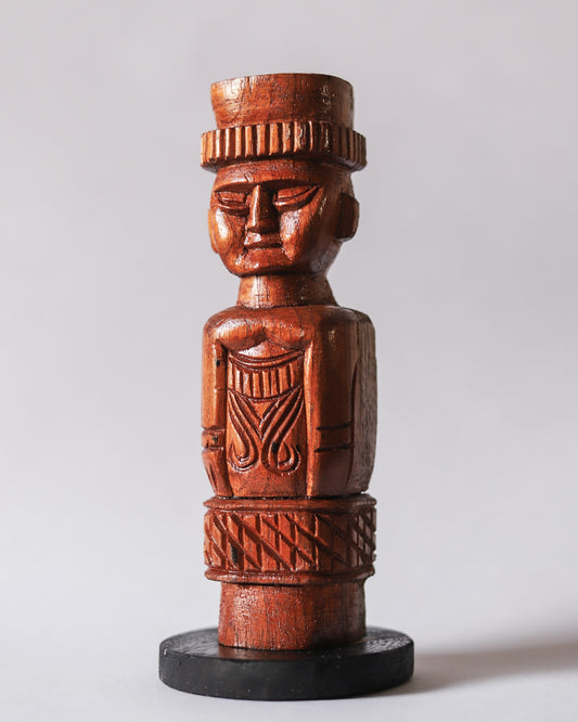 Bengal Hand-carved Wooden Sculpture Figurine