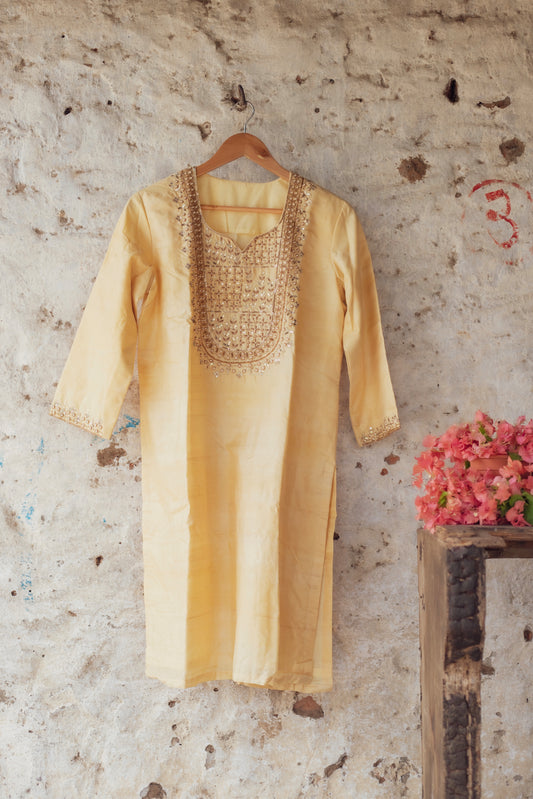 Bengal Hand Embroidered Silk Kurti