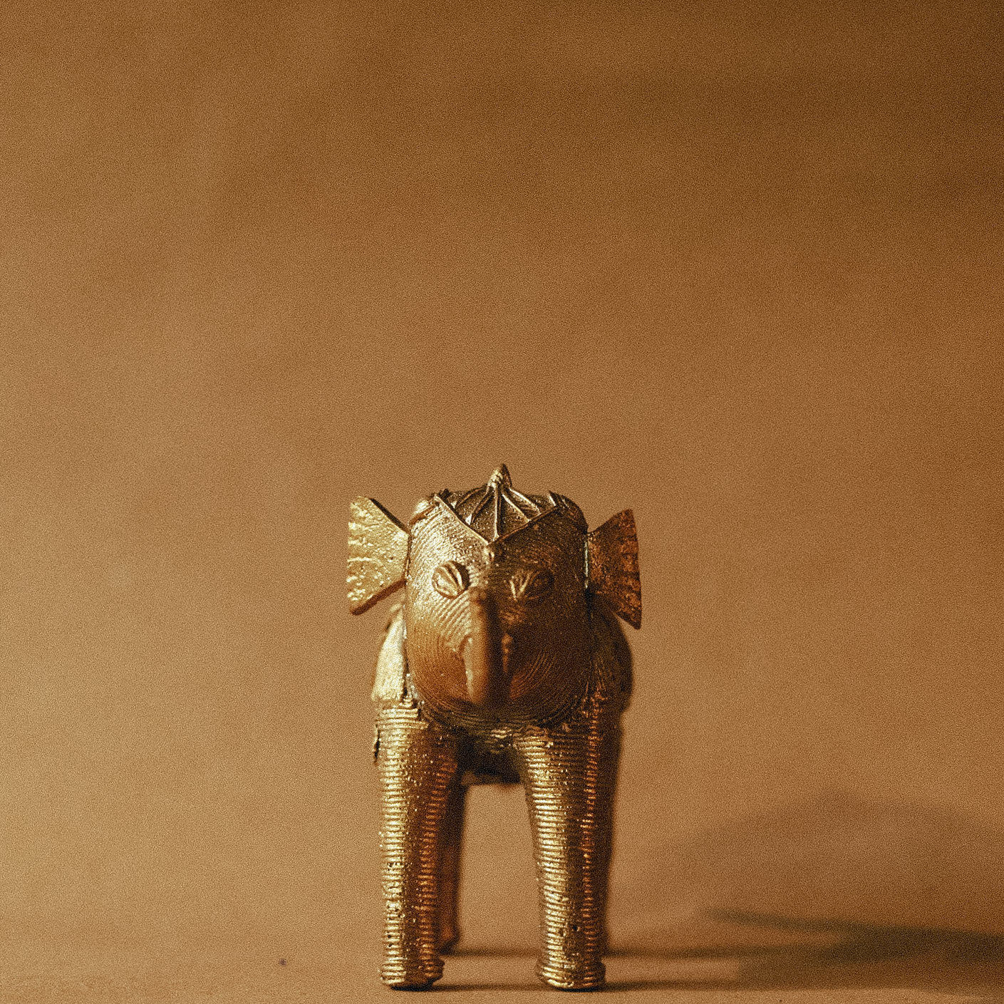 Handmade Dokra Elephant Miniature