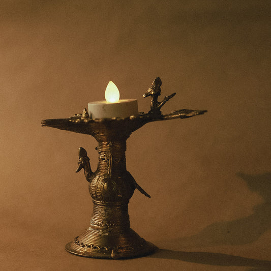 Handmade Dokra Pradrip (Lighting Lamp)