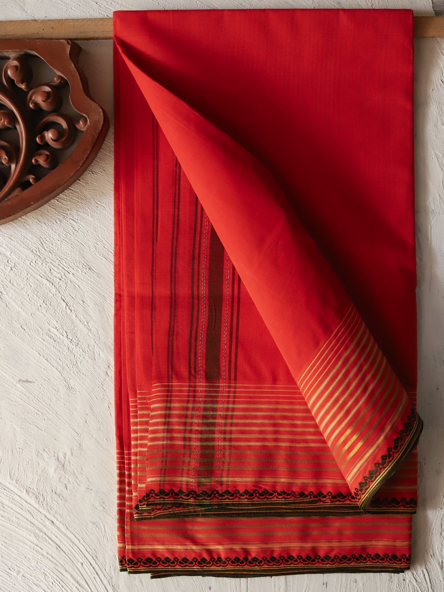 Bengal Handwoven Tangail Dhoti (Dhuti)