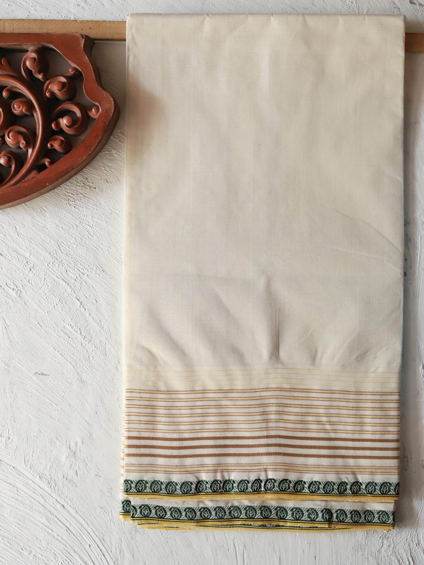 Bengal Handwoven Tangail Dhoti (Dhuti)