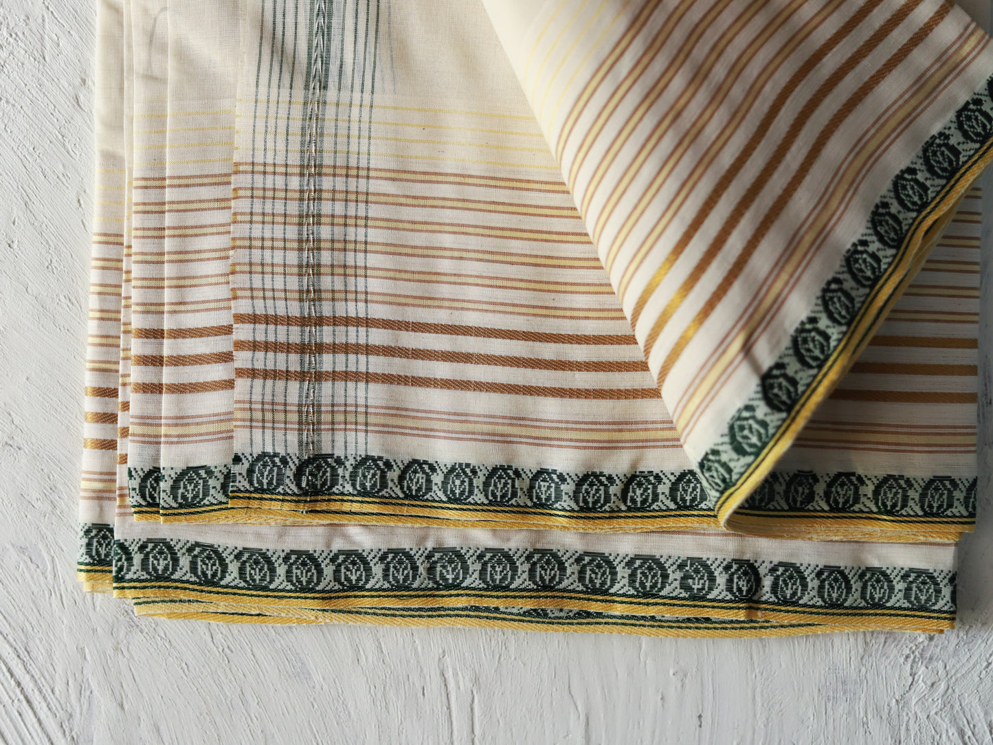 Bengal Handwoven Tangail Dhoti (Dhuti)