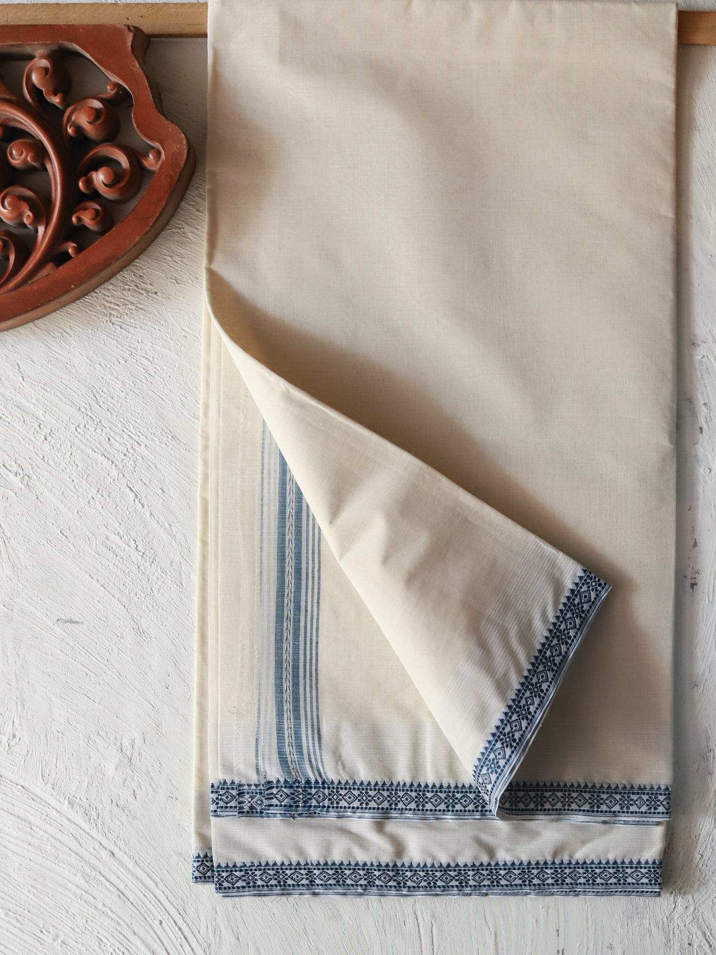 Bengal Handwoven Tangail Dhoti (Dhuti)