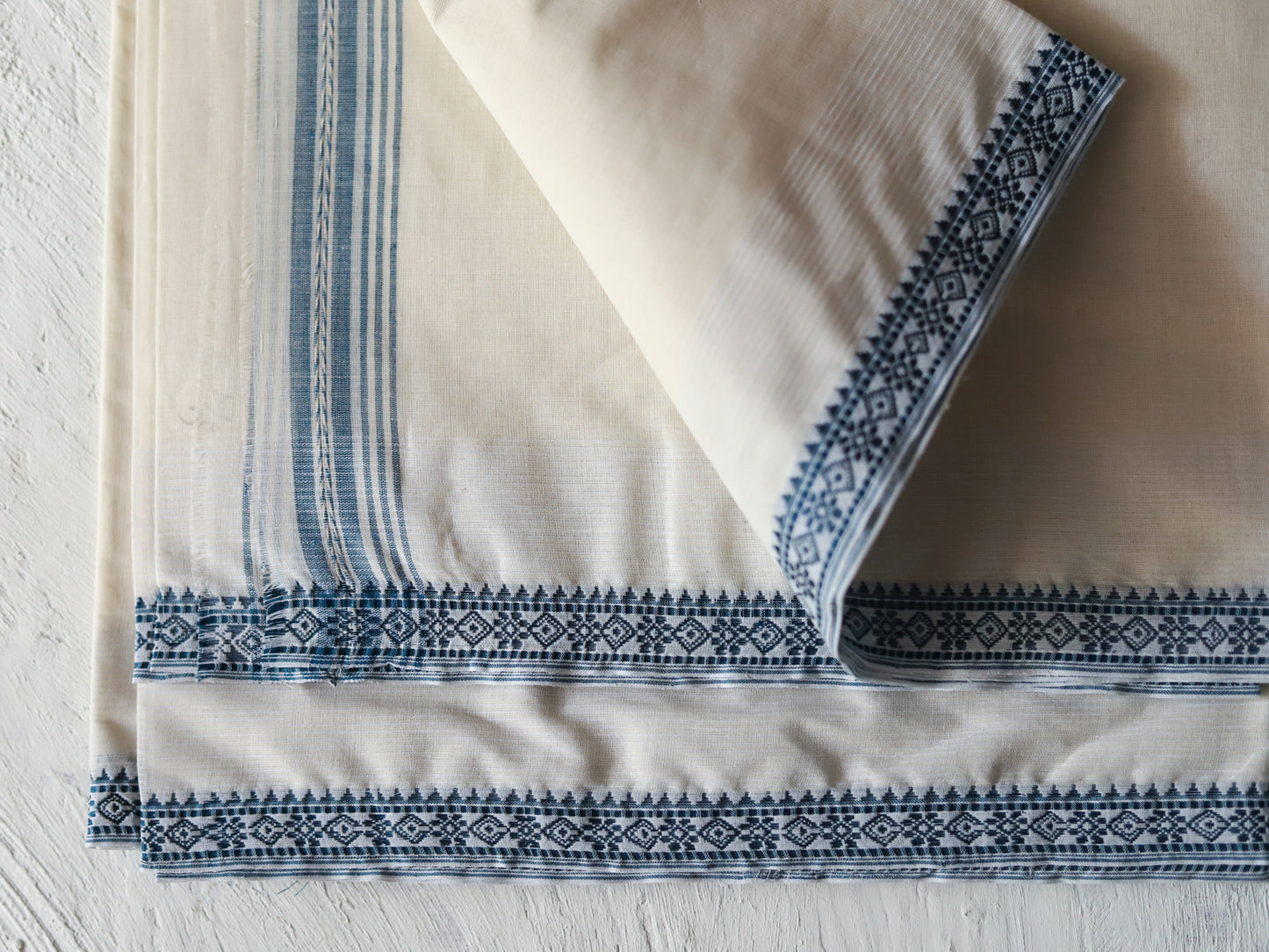 Bengal Handwoven Tangail Dhoti (Dhuti)