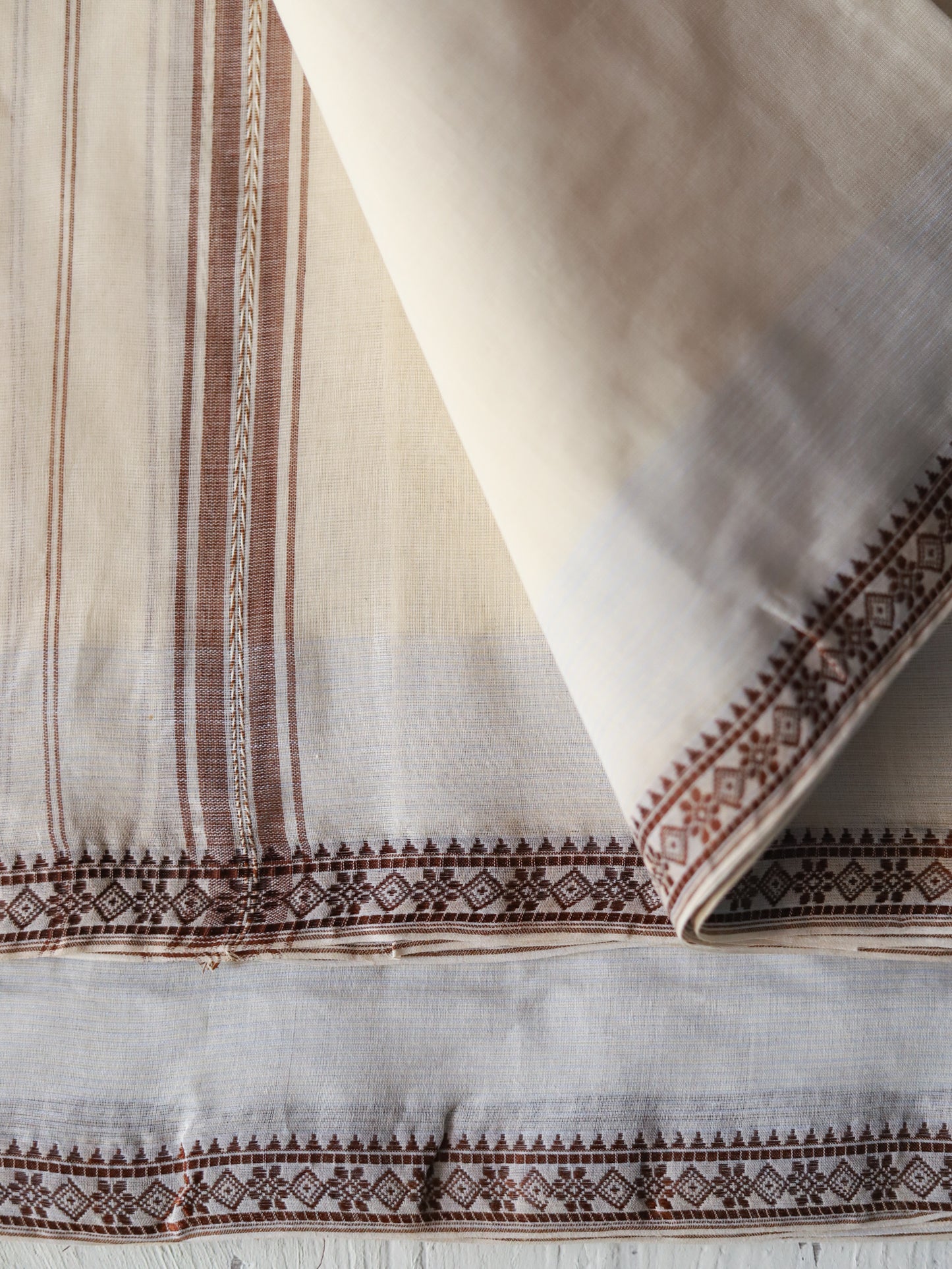 Bengal Handwoven Tangail Dhoti (Dhuti)