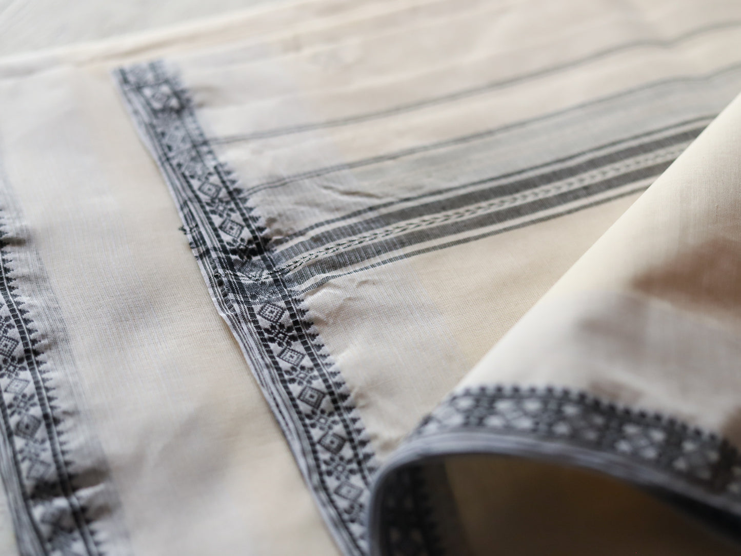 Bengal Handwoven Tangail Dhoti (Dhuti)