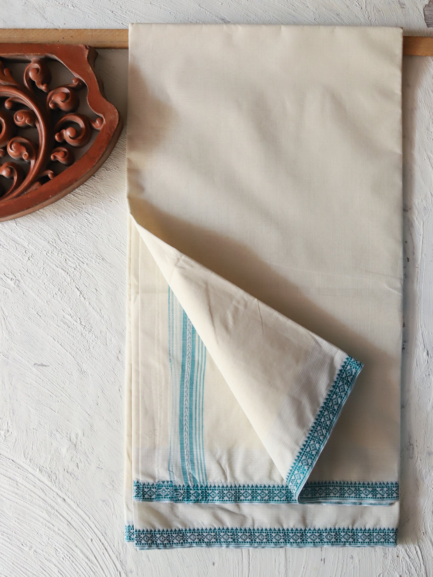 Bengal Handwoven Tangail Dhoti (Dhuti)