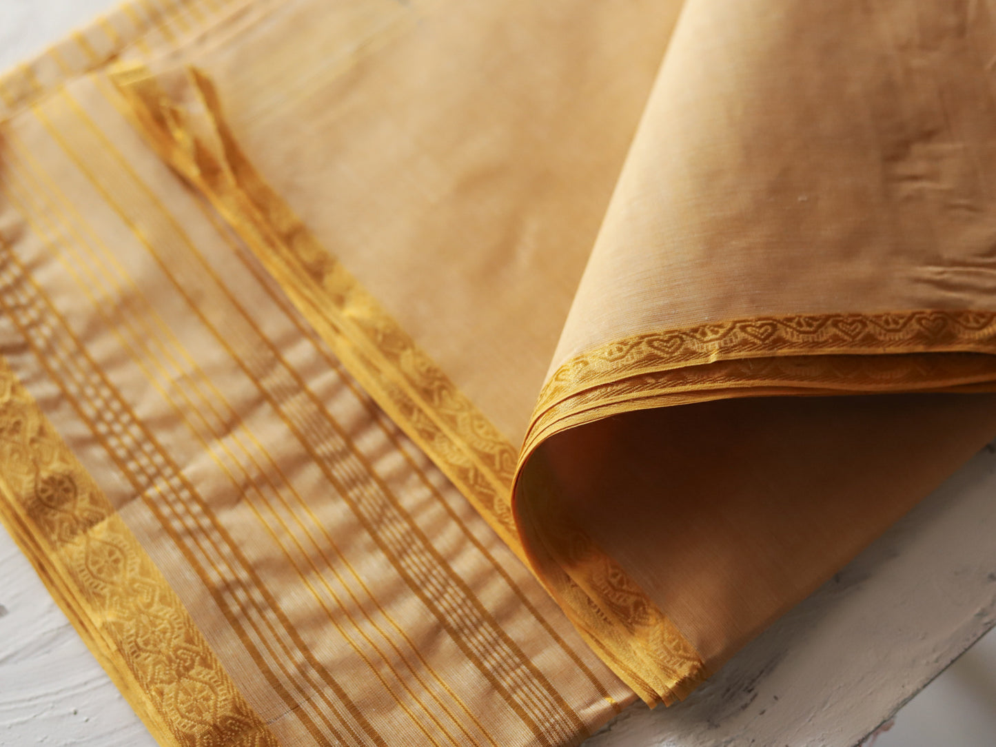 Bengal Handwoven Tangail Dhoti (Dhuti)