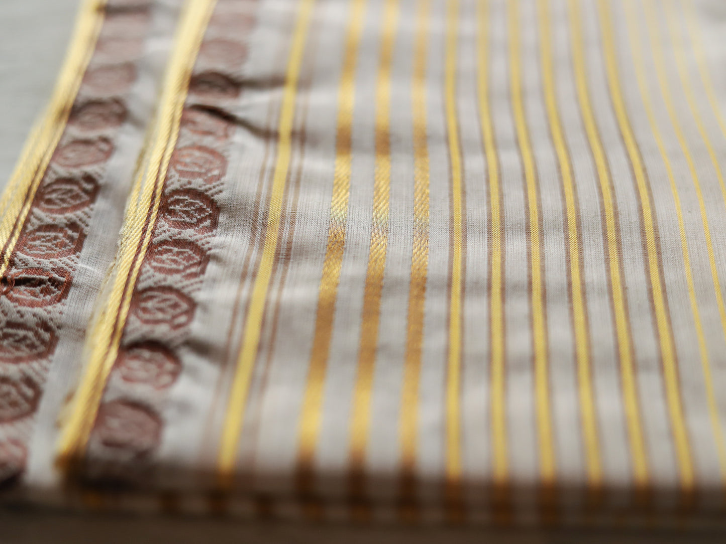 Bengal Handwoven Tangail Dhoti (Dhuti)