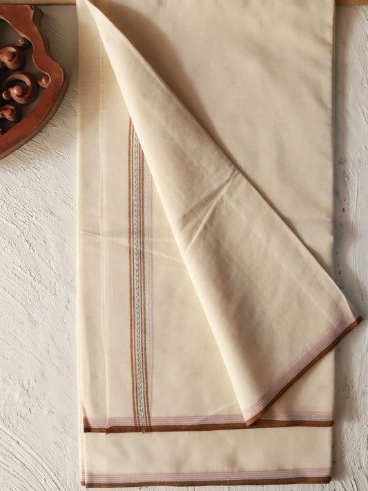 Bengal Handwoven Tangail Dhoti (Dhuti)