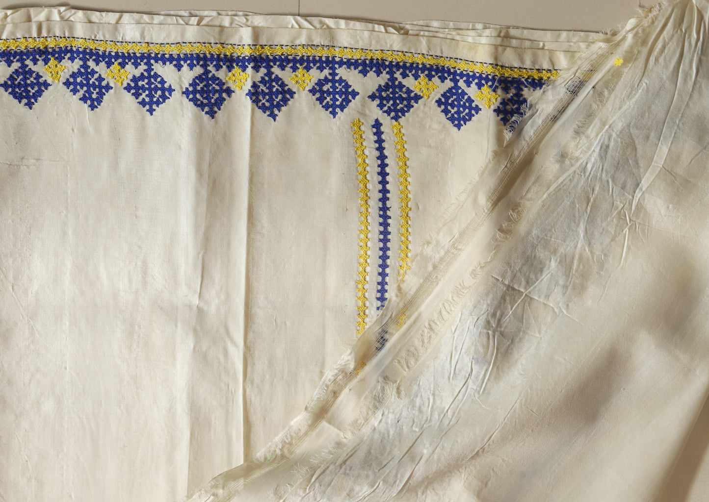 Bengal Hand Embroidery Kantha Stitch Silk Saree