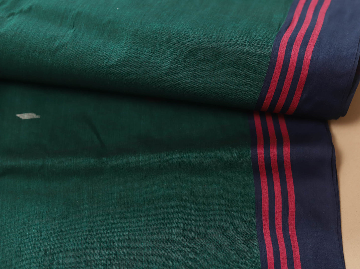 Handwoven Bengal Tant Saree (Tangail Saree) in Jamdani Weave
