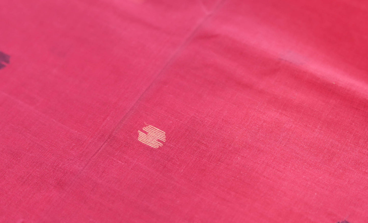 Handwoven Bengal Tant Saree (Tangail Saree) in Jamdani Weave