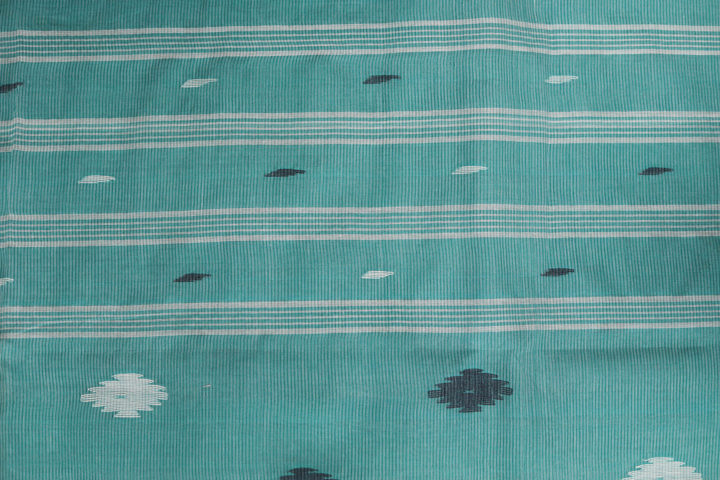 Handwoven Bengal Tant Saree (Tangail Saree) in Jamdani Weave