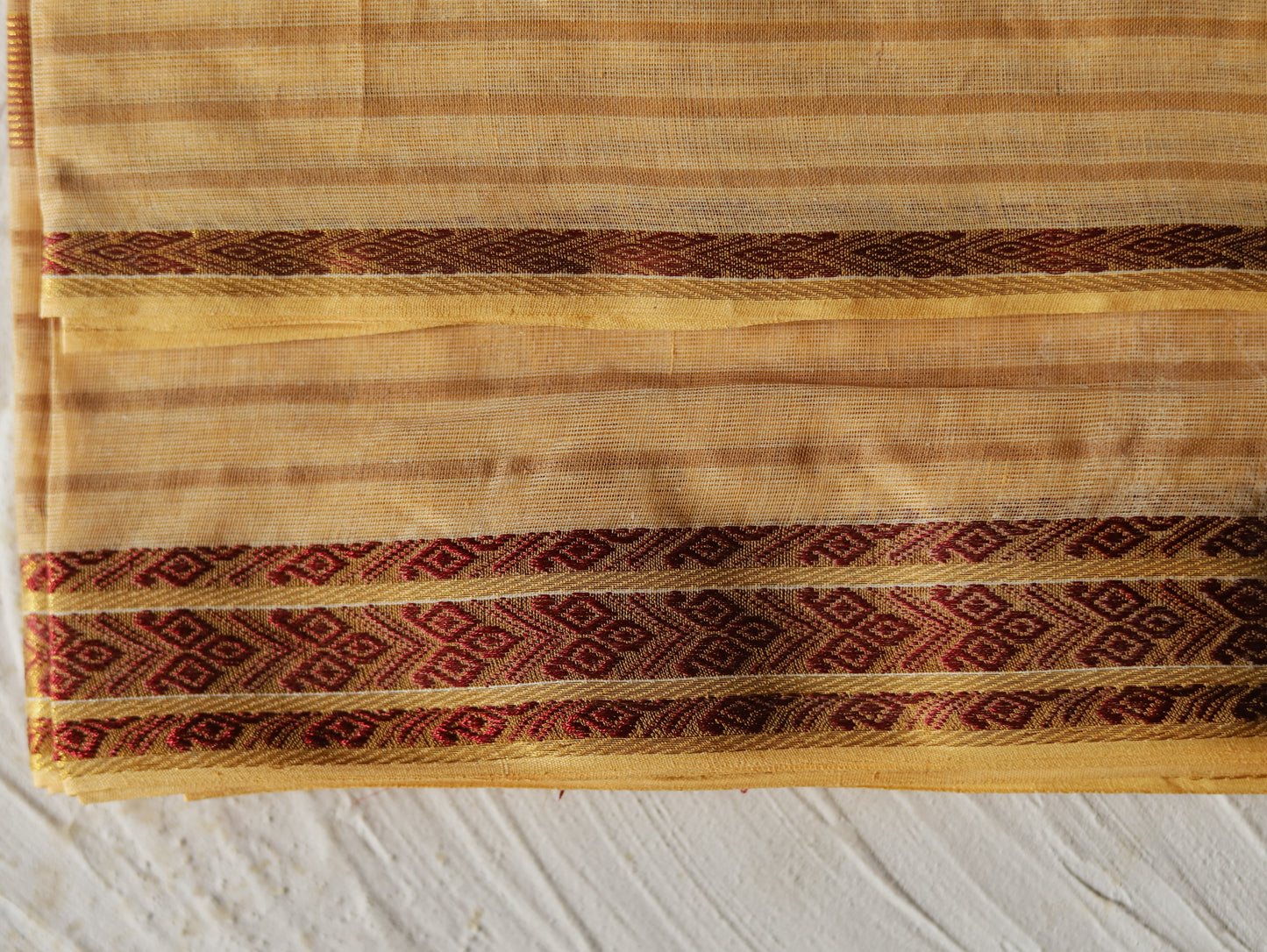 Bengal Handwoven Tangail Dhoti (Dhuti)