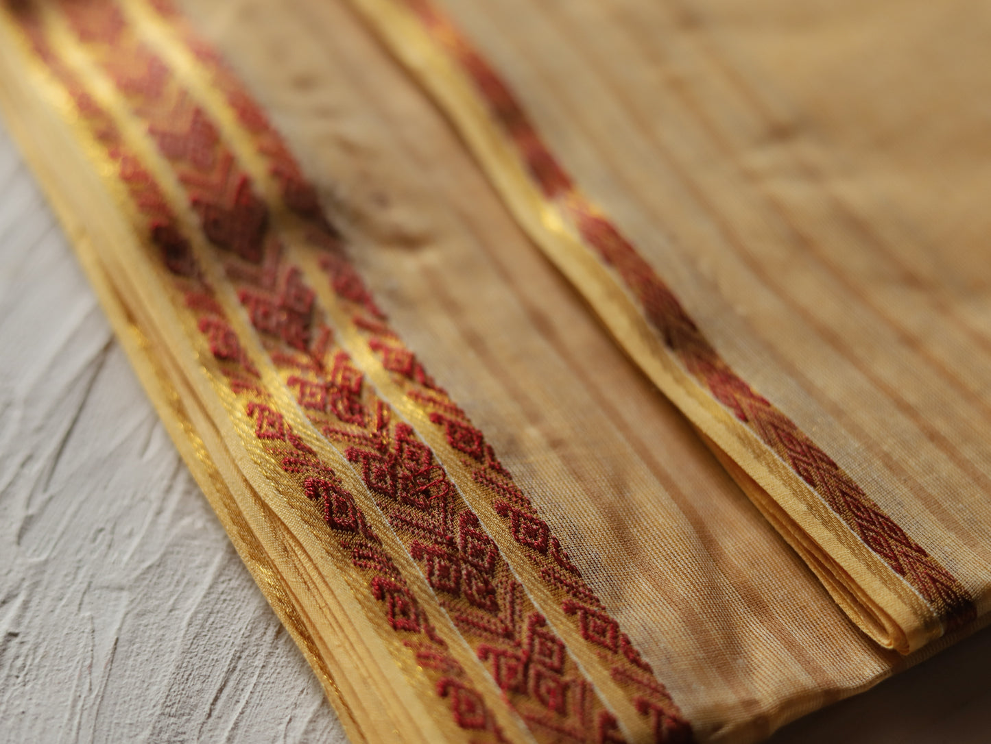 Bengal Handwoven Tangail Dhoti (Dhuti)