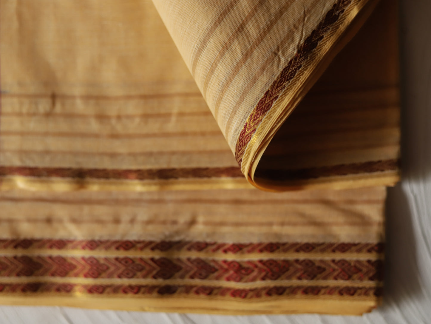 Bengal Handwoven Tangail Dhoti (Dhuti)