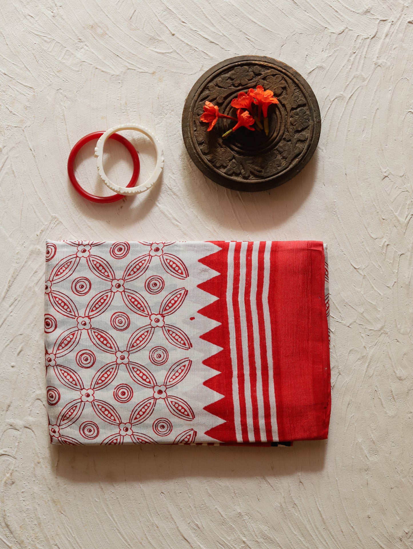 Handwoven Bengal Silk Saree